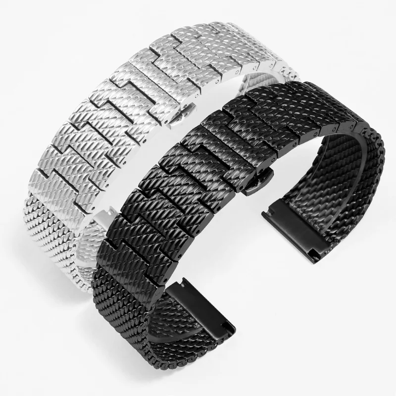 Replace The Watch Band With The JY Series Blue Angel Sky Eagle 22/23mm Men's Stainless Steel Watchband