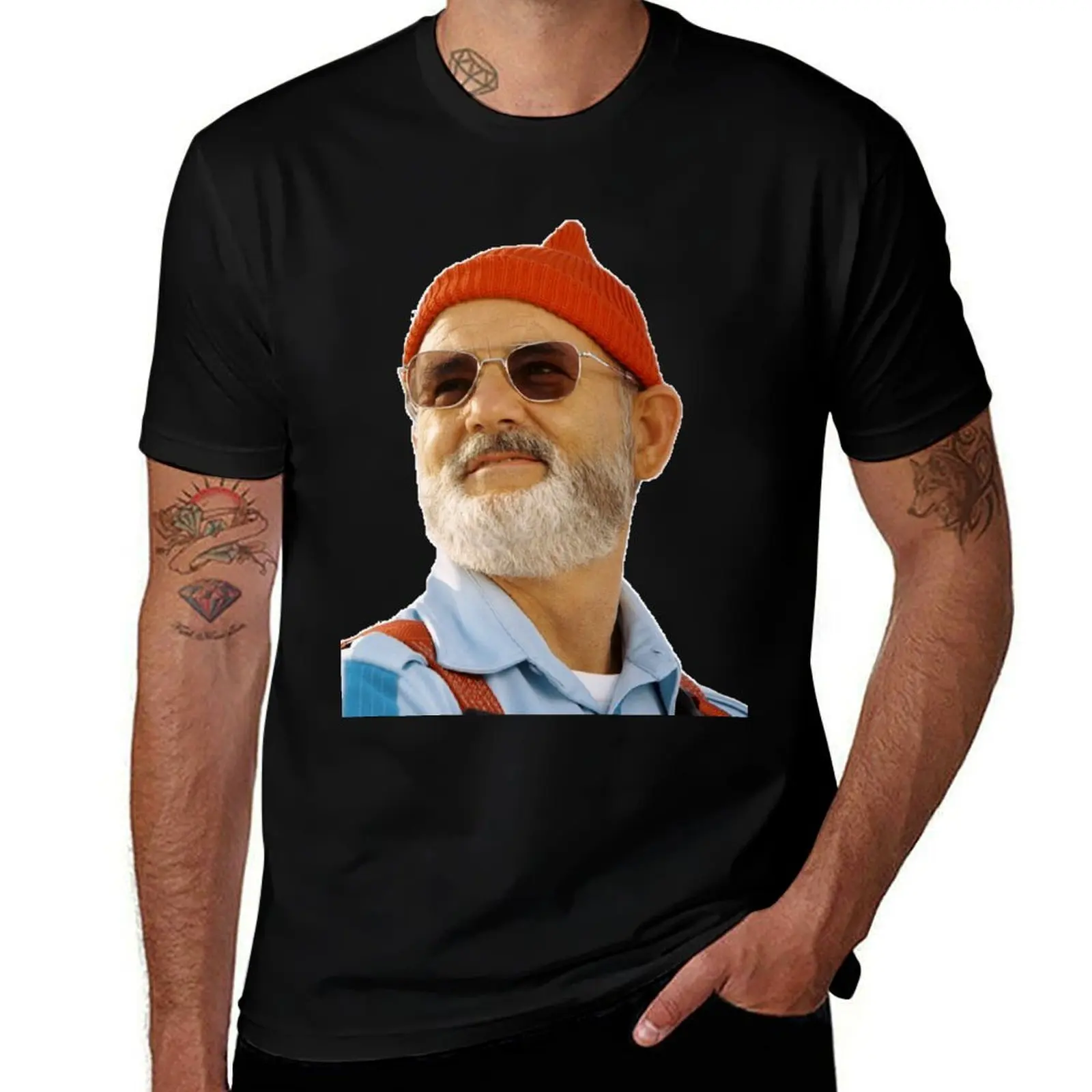 Фото Футболка Steve Zissou больших размеров для тренировок с короткими рукавами №1