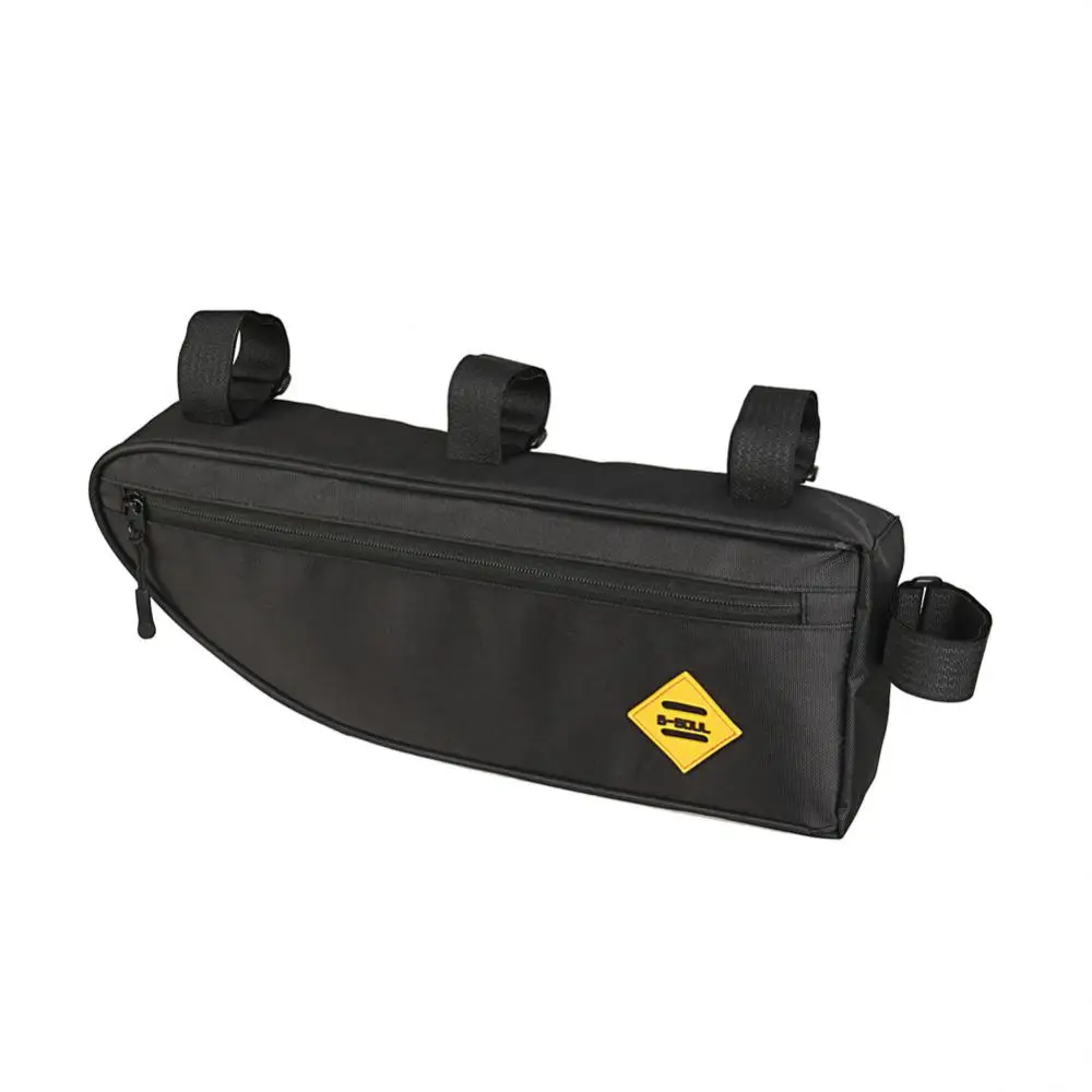 

Good Texture Durable Slider Beam Bag Reflective Logo Waterproof Large Capacity Bike Bag Bicycle Triangle Bag Four-point Fixing