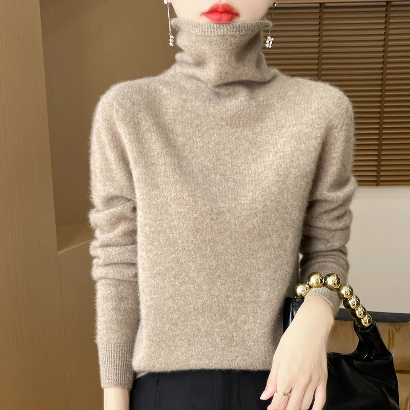 Осень-зима 2023 новый бесшовный интегрированный шерстяной свитер ворсовый