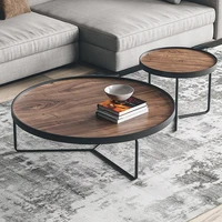 Modern Living Room Coffee Table Solid Wood Minimalist Low Side Coffee Table Tripod Simple Muebles Auxiliares Balcony Furniture