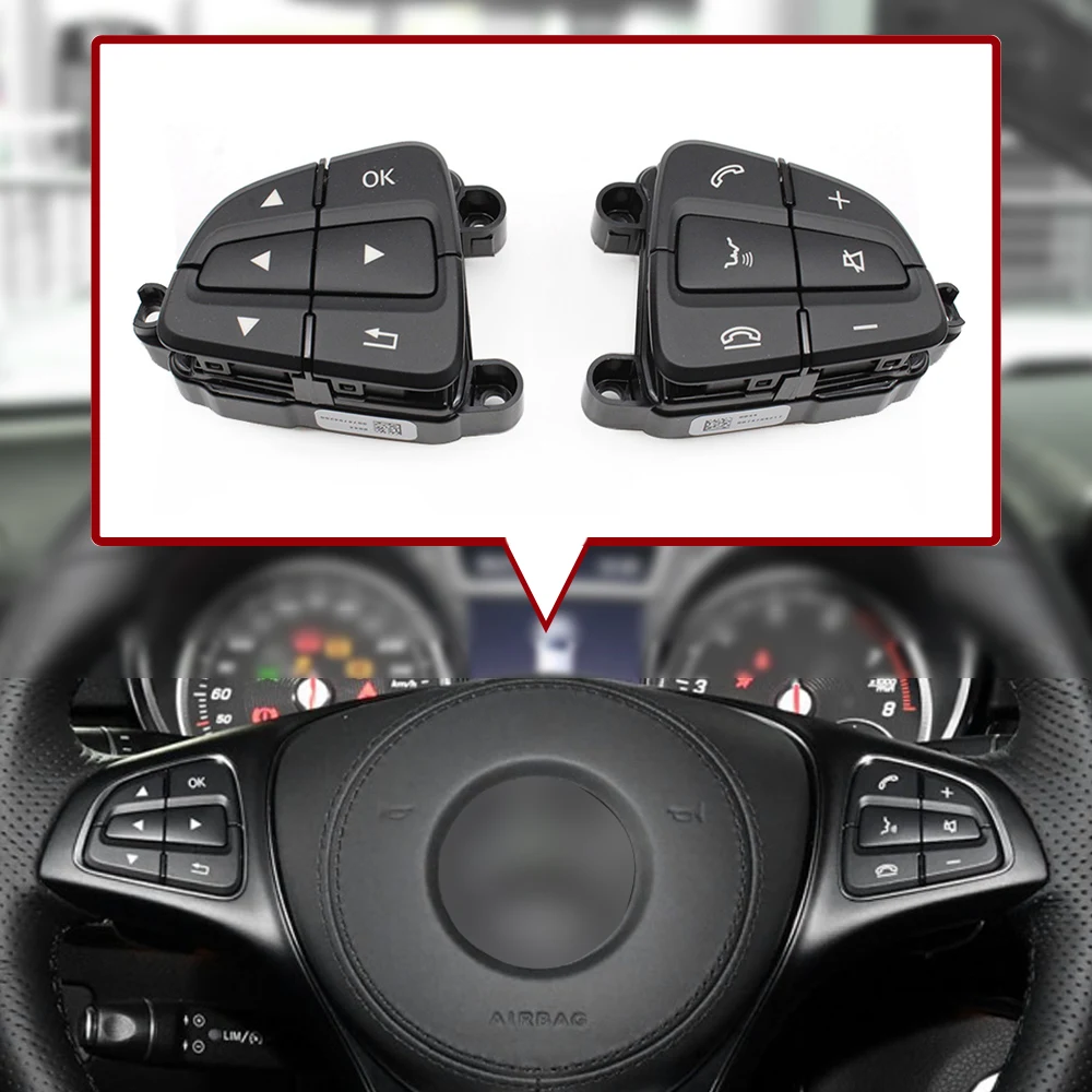 Car Multi-function Steering Wheel Switch Buttons Phone Control Key For Mercedes Benz GLS GLE W117 W166 W292 W156 W246 0999050600