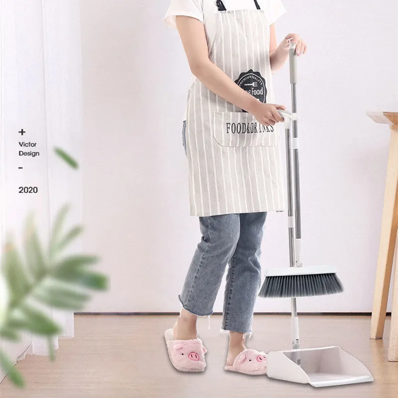 broom and scoop set folding dustpan high end bathroom water wiper to sweep magic brush garbage squeegee home cleaning products free global shipping