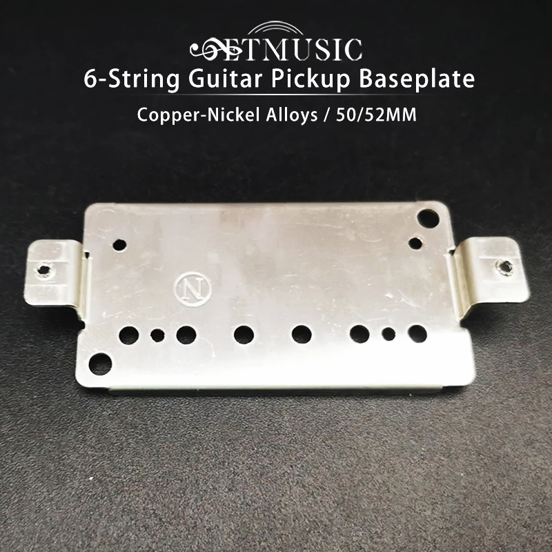 

20Pcs Copper-Nickel Alloys 6-String Pickup Baseplate Humbucker Copper Baseplate Electric Guitar Pickup Baseplate Parts 50/52MM