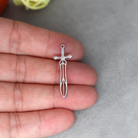 3 шт., кулоны-мечи из нержавеющей стали