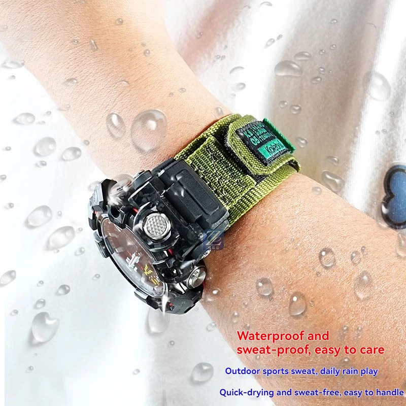 Фото Для G-SHOCK Casio ремешок для часов второго поколения Big Mud King модифицированный GWG2000 GWG-2000 GWG-2040 series мужской холщовый ремешок №5