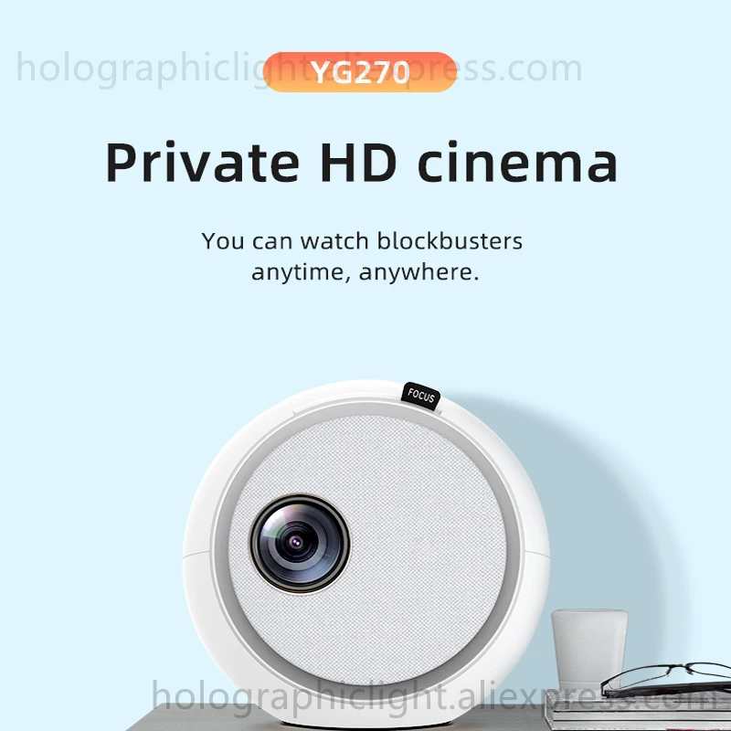 Portable MINI Projector Smart TV WIFI Home Theater Cinema Fu