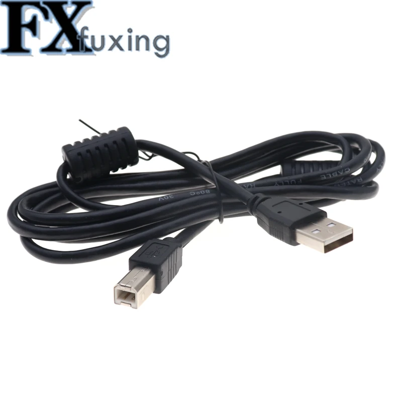 

Высокоскоростной USB-кабель 2,0 A-B для Canon, Brother, Hp, Epson, шнур для принтера, 1,5 м, провод из чистой меди, кабель для передачи данных с магнитным кольцом