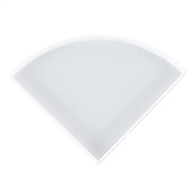

Fan-shaped Shelf Tray Epoxy Resin Mold Display Stand Coaster Plate Silicone Mold Dropship