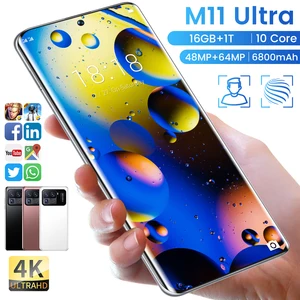 m11 ultra xaiomi ultra 16gb1tb smartphone android 6800mah qualcomm snapdragon 888 4g5g dual card unlocked mbile phones free global shipping