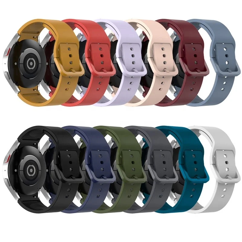 

Soft breathable Silicone Sport Watch Band For Samsung Galaxy watch 5 buckle strap Watch 5 pro