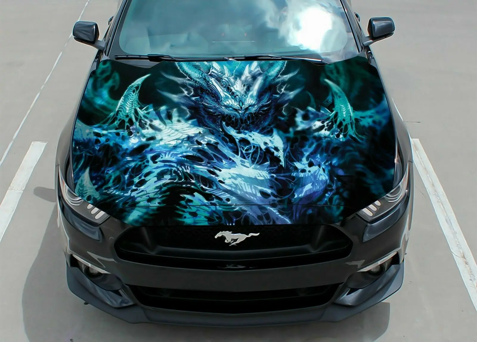 

Виниловая наклейка Devil Dragon на капот автомобиля, полноцветная, подходит для любого автомобиля