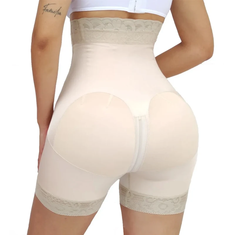 Fajas Colombian Girdle Waist Trainer Butt Lifter Shapewear Women Tummy Control Body Shaper Front Hooks Sheath Slimming Flat
