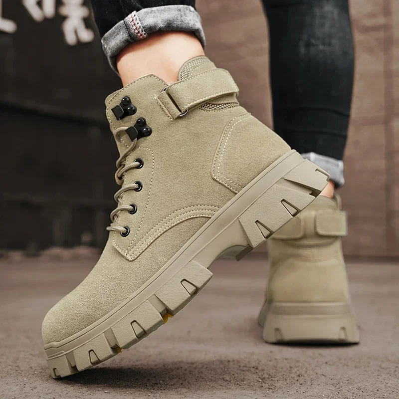 Мужские ботинки новинка 2024 зимние тапочки теплая мужская обувь