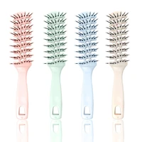 1pc ribbed comb fluffy hair brush salon hairdressing comb massage ribs hair comb scalp barber hair styling hair comb accessories
