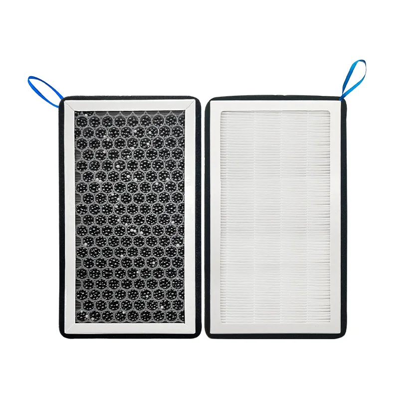 

2pc Applicable to model3 Tesla Y biochemical air conditioning filter element HEPA air filter pm2.5activated carbon filter screen