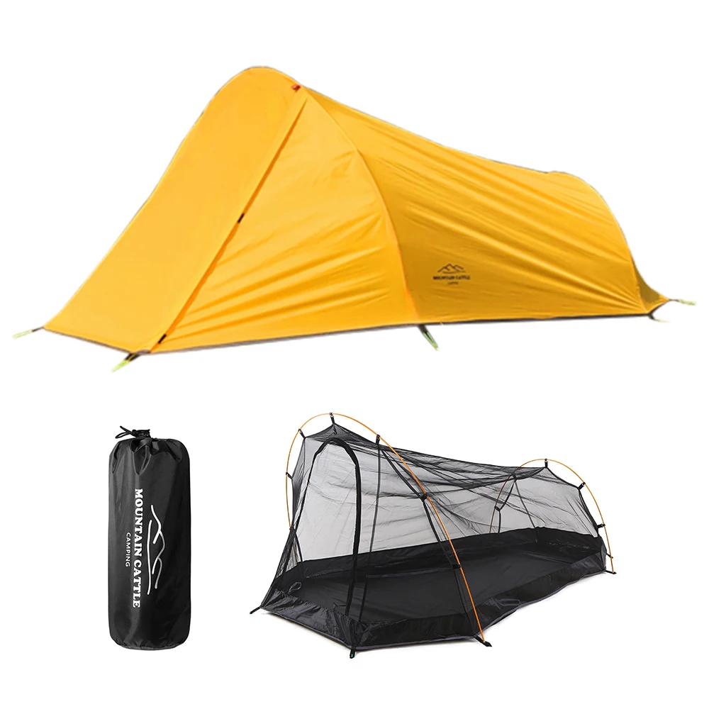 

Ultralight Waterproof Camping Tent 2 Person Outdoor Tent For Camping Hiking Muntaineering Beach Canopy Anti-mosquito Mesh Tent