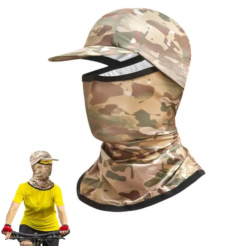 

UV Protection Face Cover Ice Silk Cooling Skin Masque For Men Full Head Dust Sun Protection Breathable Fishing Hiking Running