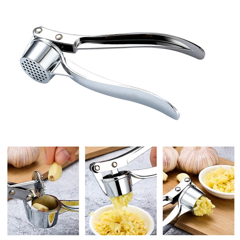 

1 шт. Ручной пресс для чеснока, дробилка из нержавеющей стали для овощей, имбиря, сдавливатель для чеснока, инструмент для имбиря