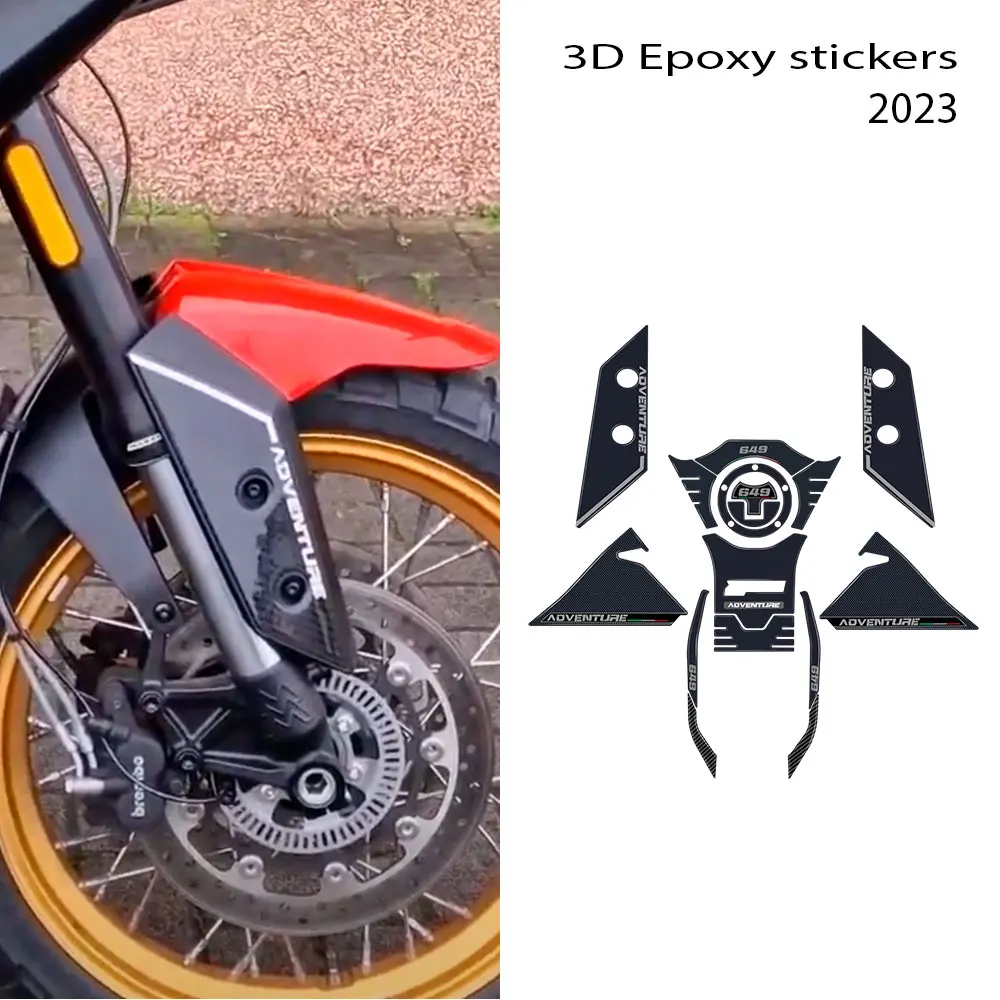 for Moto Morini X Cape 650 2022 2023 Motorcycle 3D carbon fiber fuel tank cover pad body parts protection sticker X-Cape 650