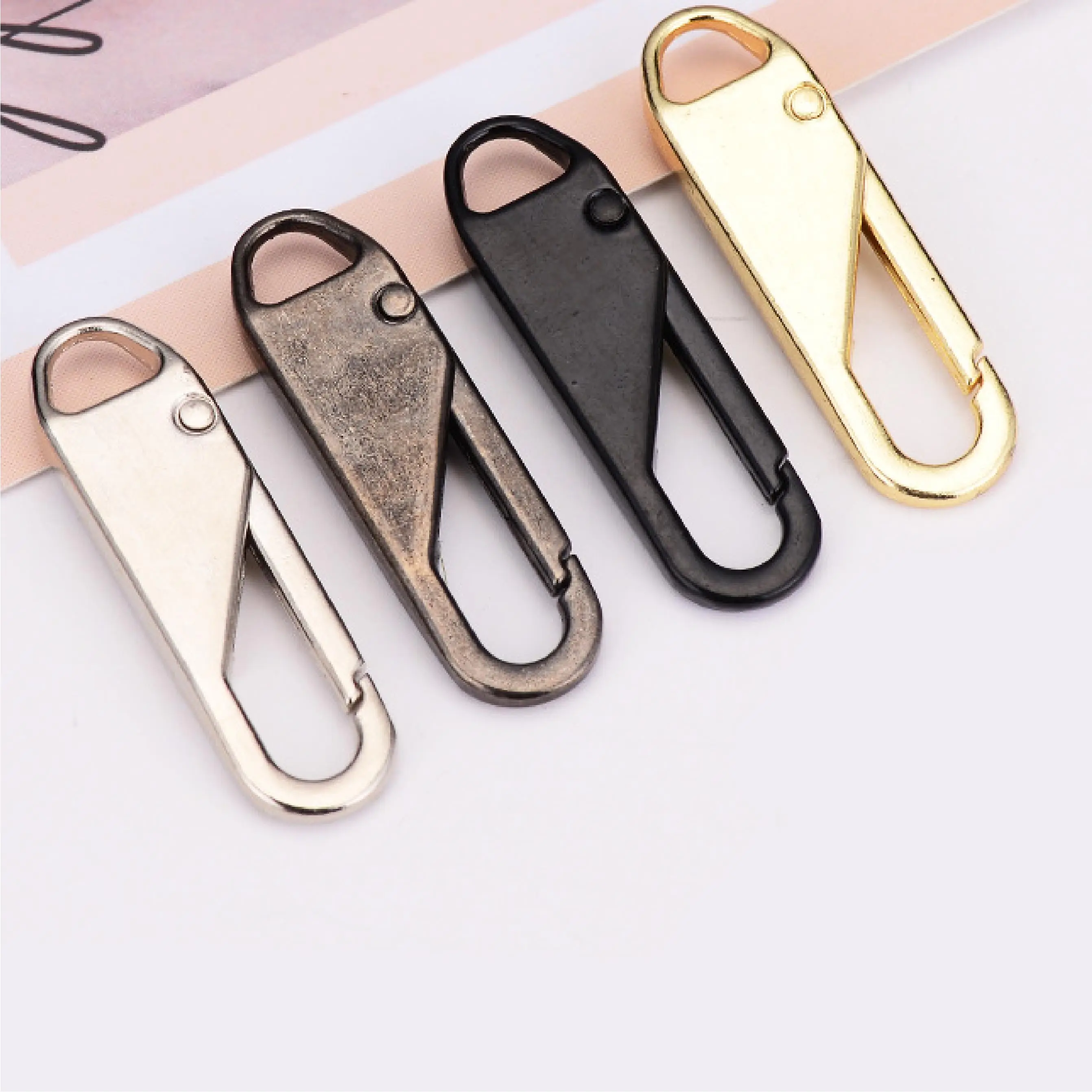 

6Pcs Metal Zipper Detachable Slider Puller Repair Replacement For Broken Buckle Bag Suitcase DIY Sewing Backpack