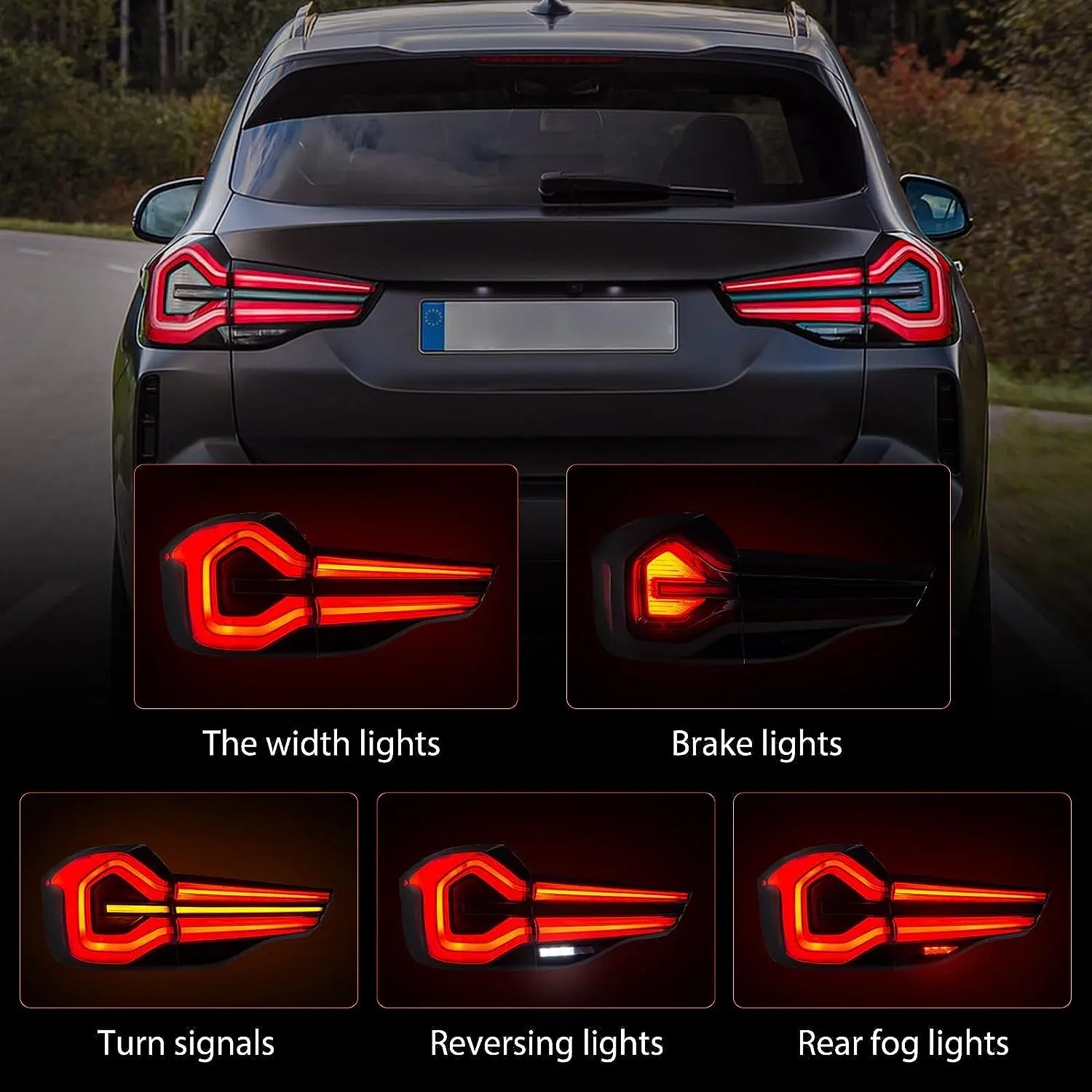 Светодиодные задние фонари для BMW X3 G01 G08 2018-2021 указатели поворота автомобильные