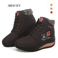 fashion women winter sneakers comfortable soft walking shoes plus velvet outdoor warm shake shoes thick wear resistant