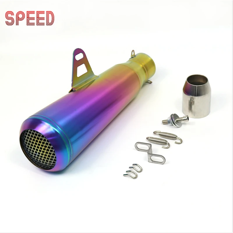 51mm Motorcycle Exhaust Muffler for GP Project with Laser Modified Stainless Steel for Honda BMW Escape Moto Muffler Exhaust Tip