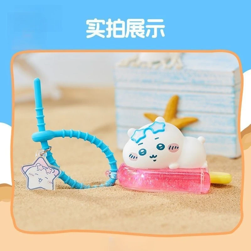 Фото Милый брелок-подвеска Chiikawa うさぎ IceCream с регулируемой длиной, летняя серия, изысканный, высококачественный, забавный, уникальный, креативный, для сумки №1
