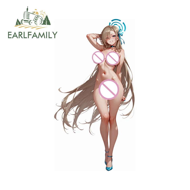 

EARLFAMILY Blue Archive Ichinose Asuna NSFW автомобильные наклейки забавный ящик для инструментов компьютерный кулер наклейка солнцезащитный крем украшение