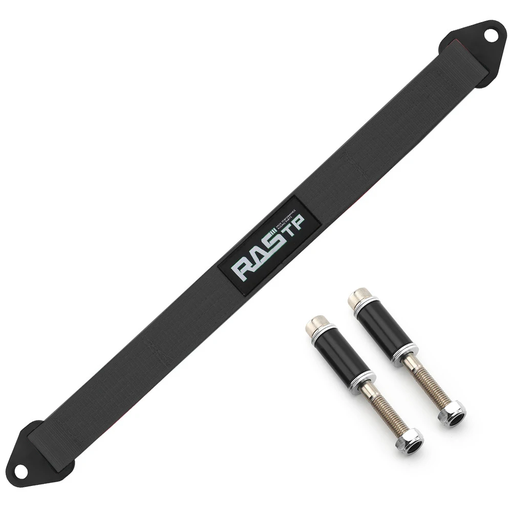 

20-дюймовые черные утолщенные четырехслойные ограничительные ремни для модификации автомобиля, тканые 10 "/16" RS-TD002