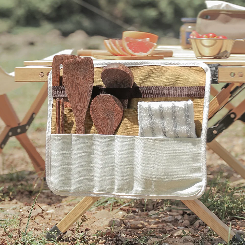 

Outdoor Picnic BBQ Storage Pack Holder Camping Tableware Cutlery Storage Bag Chopsticks Spoon Fork Organizer