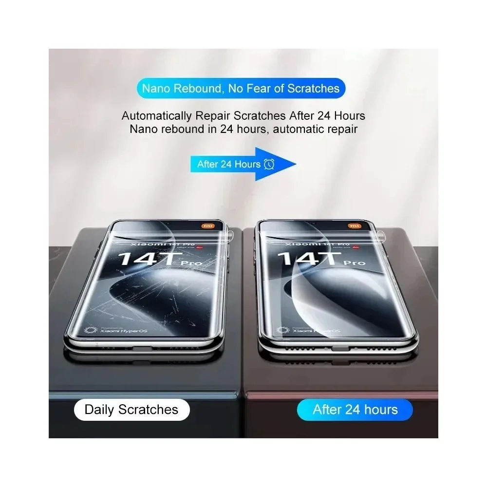 Фото 4 шт. гидрогелевой пленки для Realme GT Master, GT3, GT5, GT6, GT6T. Мягкая защитная пленка для экрана Realme GT7, GT7T, GT7 Pro, GT8, GT8 Pro HD. №3