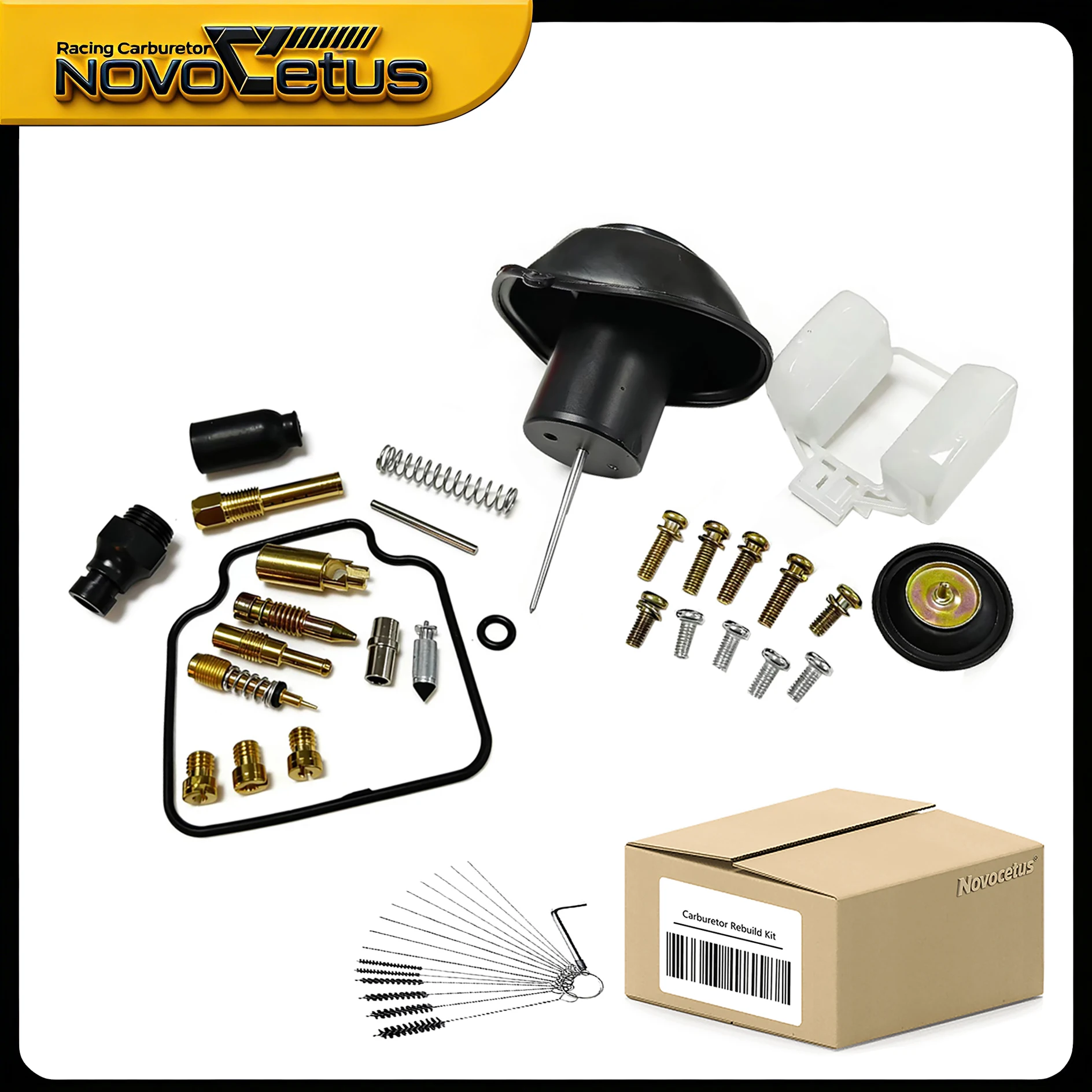 Фото [NovoCetus] 16100-KBR-730 Запчасти для карбюратора Honda XL250/XL250S VE39B A с плунжерным узлом №1