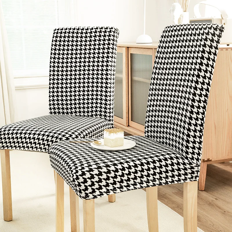 

Household Dining Table Chair Cover Modern Simple Elastic New Chair Cover Cloth Stool Chair Back Universal Protective Cover