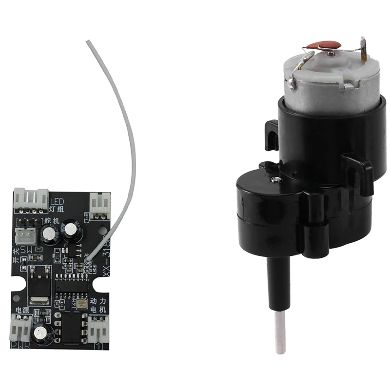 

Полноразмерная модель приемника 2,4G, печатная плата с антенной AD008 и мотором коробки передач с задним приводом AD009