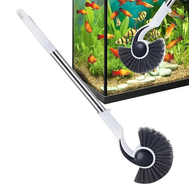 

Long Handle 42cm Cleaning Brush Plastic Aquarium Glass Algae Cleaner Removal Fish for Tank Cleaning Algae Scraper Scrubber