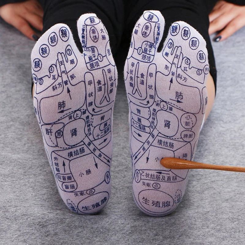 Носки унисекс для акупунктуры рефлексотерапии точечного массажа - купить по