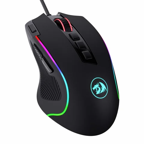 Игровая мышь Redragon M612 Predator RGB, проводная оптическая игровая мышь 8000 DPI с 11 программируемыми кнопками