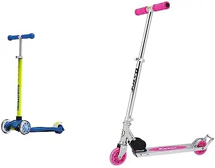 

K5 3-Wheel Scooter with Light-Up Wheels | Quick Assembly | ASTM-Certified | Height-Adjustable for Boys or Girls Ages 3+