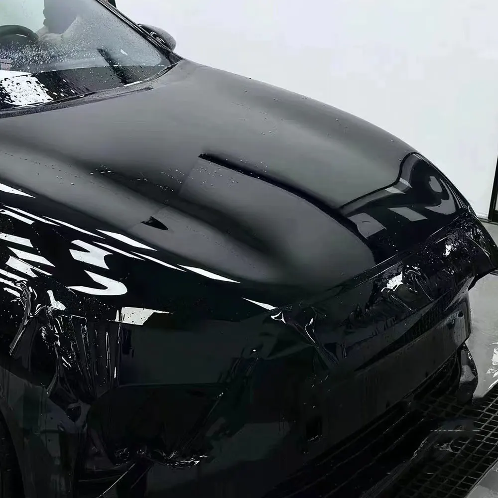 Самовосстанавливающаяся PPF 1X1 5 м глянцевая черная защитная пленка из ТПУ для