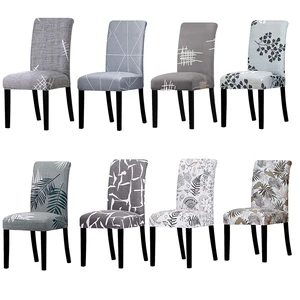 Modern Printed Chair Cover Stretch Cheap Chair Covers Dining Chairs Slipcovers Big Elastic Washable Seat Covers For Home Hotel