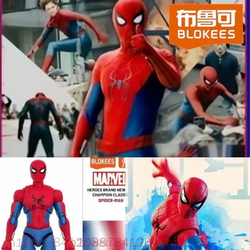 Фото Серия Blokees Marvel «Новый день»: Фигурки Человека-паука (4 шт.) и Невидимой Женщины, подвижные сборные модели, игрушки в наличии №2