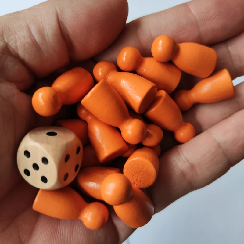 16 шт. детские деревянные шашки-пазлы | Шахматы