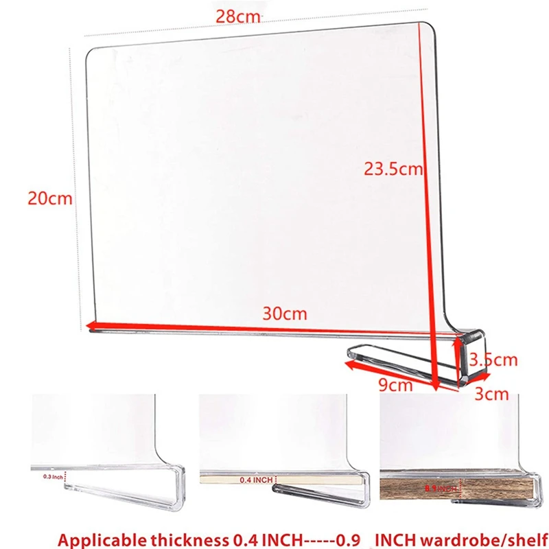 8 шт. многофункциональных разделителей шкафа для хранения и организации в