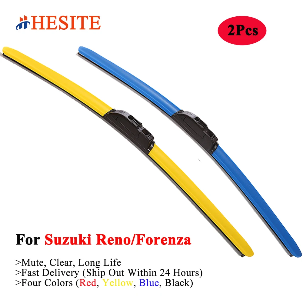 

HESITE Colorful Wiper Blade For Suzuki Reno Hatchback Forenza EX S LX Premium Sedan Wagon Saloon Models 2004 2005 2006 2007 2008