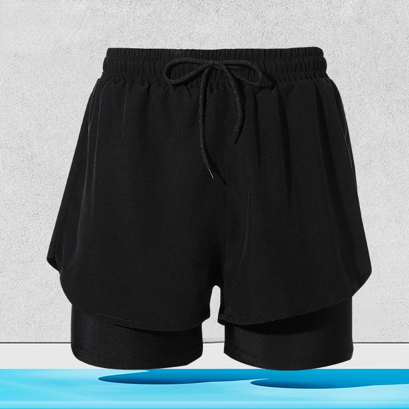 Мужские Двухслойные Профессиональные Быстросохнущие Плавки С Пятью Звездами