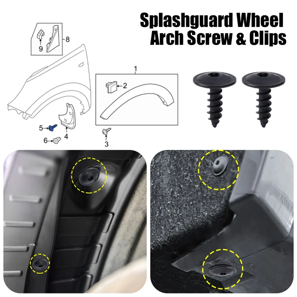 Фото Саморезы Torx T20 M5*16 для крепления бампера и защиты днища автомобиля VW Jetta Bora, Audi Q5, Porsche №3