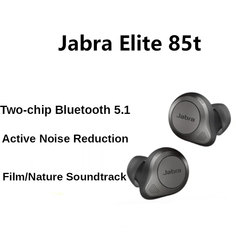 

Jabra Elite 85t Active Noise Reduction TWS Bluetooth 5.1 ANC Earphone HIFI Wireless Headphone Hands-Free Sport Headset