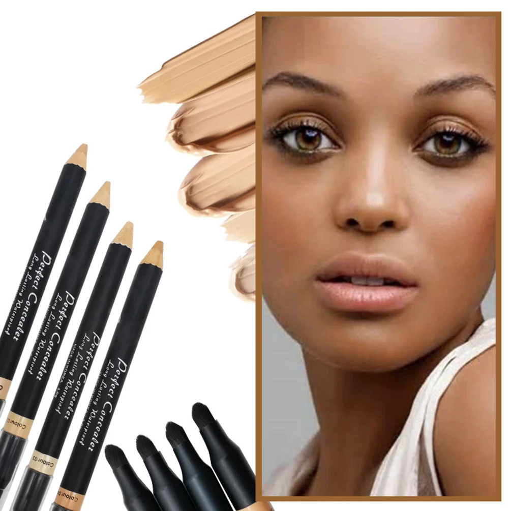 

4 Colors Double-ended Concealer Private Label Invisible Stick To Cover Acne Marks Dark Circles Strong Coverage Foundation